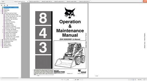 bobcat 843 skid steer loader specs|bobcat 843 operators manual pdf.